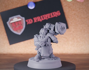 Dwarf Fighter | Dwarf | Hammer & Shield | Dungeons and