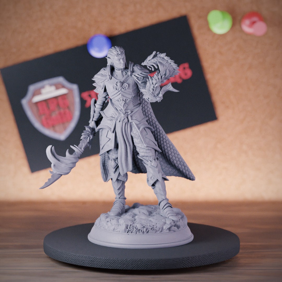 Bladesinger Elf Miniature Arcane Wizard Mini Dungeons and Dragons Mini