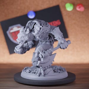 Gnoll Anführer Miniatur Wilde Monster Mini Dungeons and Dragons Mini RPG Tabletop Miniatur DnD Gemälde Pathfinder 5e DnD | Cnp