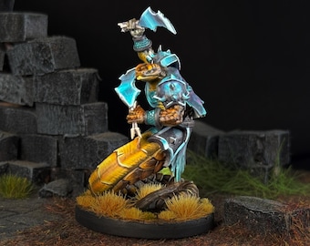 Yuan-Ti Warrior Painted Miniature Dungeons and Dragons DnD RPG Mini Tabletop Pathfinder 5e Pathfinder Painter | Lizielim