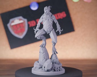 Riverstalker Drowner Miniature | 28mm-75mm | Resin 3D Printed D&D Pathfinder Mini | DMS