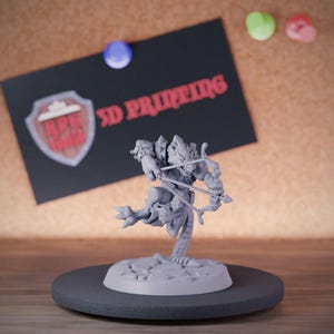 Kobold Bowman Miniatura Monstruo Guerrero Dungeons and Dragons Mini RPG Mesa Miniatura DnD Pintura Pathfinder 5e DnD / CnP