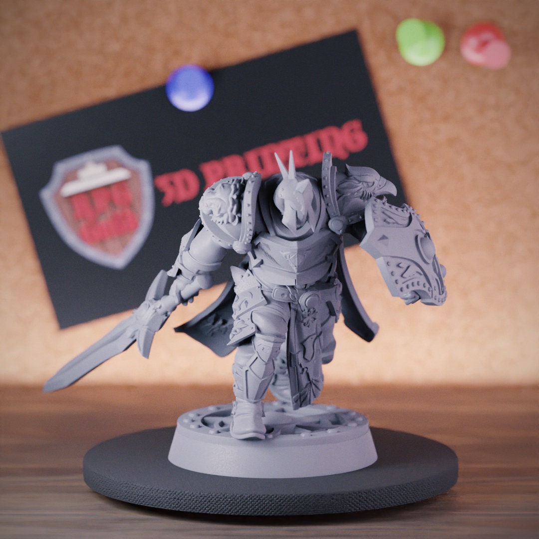 Knight 3 Paladin Fighter - Galaad Miniature - Fantasy Dungeons - Foto 5