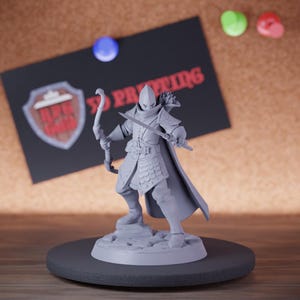 High Elf Elite Ranger Miniature Sword Bow Mini Dungeons and Dragons Mini RPG Tabletop Miniature DnD Painting Pathfinder 5e DnD | GM
