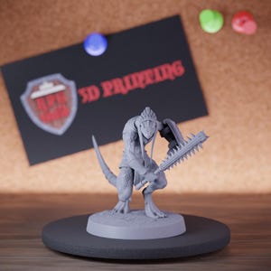 Lizardfolk Infantry Monster Miniature Aztec Mini Dungeons and Dragons Mini RPG Tabletop Miniature DnD Painting Pathfinder 5e DnD | Lop