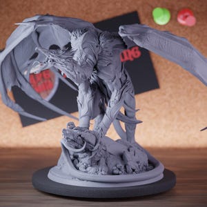 Purple Dragon Miniature Winged Boss Mini Dungeons and Dragons RPG Tabletop Miniature DnD Painting Pathfinder 5e DnD | LoP