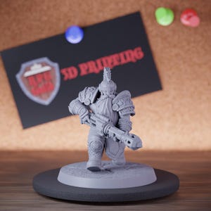 Artificer Dwarf Miniature Flamethrower Armored Mini Dungeons and Dragons Mini RPG Tabletop Miniature DnD Painting Pathfinder 5e DnD | Lop