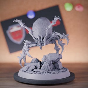 Attacking Giant Spider Miniature | 28mm-38mm | Resin 3D Printed D&D Pathfinder Mini | DB