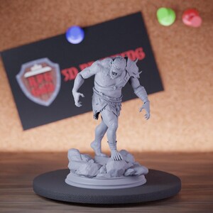 Trogg Miniatura Monstruo Mini Dungeons and Dragons Mini RPG Mesa Miniatura DnD Pintura Pathfinder 5e DnD / DmS