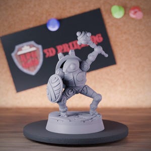 Uhrwerk Krieger Miniatur Konstrukt Minion Dungeons and Dragons Mini RPG Tabletop Miniature DnD Painting Pathfinder 5e DnD | CnP
