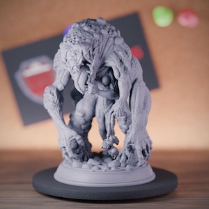 Flesh Abomination Miniature | 28mm-75mm | Resin 3D Printed D&D Pathfinder Mini | DMS