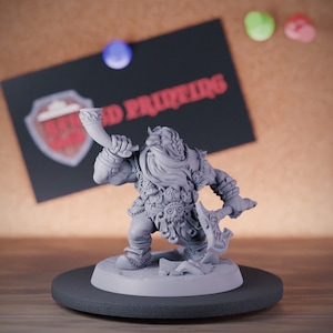 Dwarf Warrior Miniature Dungeons and Dragons Mini RPG Tabletop Miniature DnD Painting Pathfinder 5e DnD | AG