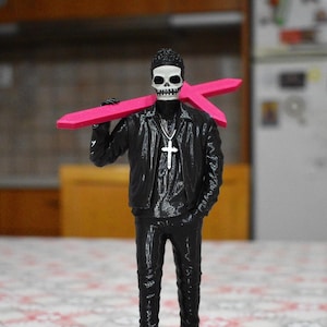 Skeleton Cross 3D The Weeknd printed Statue