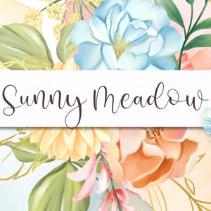 Wildflower Clipart Sunny Meadow Clipart Wildflower PNG Grassland Clipart Sunny Flower PNG Wildflower Download Wildflower Printable