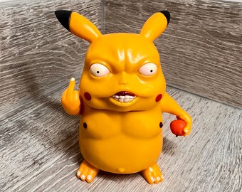 Pikachu Rude 3d Printed Joke Gift - Etsy