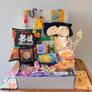 Pokemon-verjaardagscadeaudoos, terug naar school-cadeau, themacadeaus voor Pikachu-liefhebbers, optionele Pokémon TCG-boosterpakketten, voor anime- en mangafans