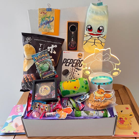 Pokemon Mystery Gift Box With Asian Snacks - Etsy