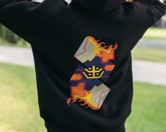 Endeavor, Felpa con cappuccio ispirata all'eroe fiammeggiante, vari colori