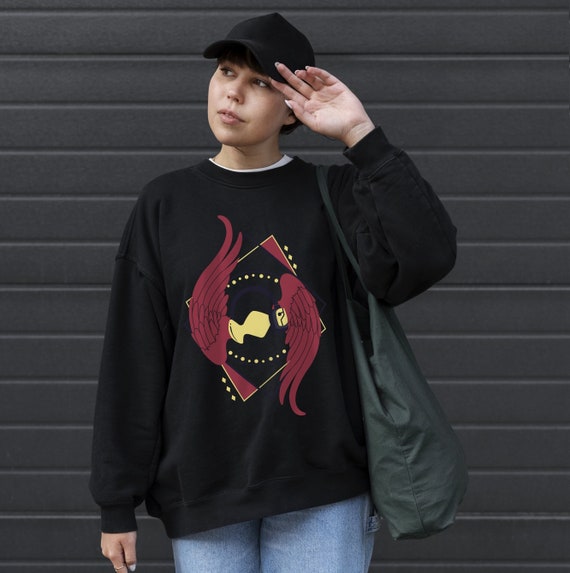 Hawks, Winged Hero Inspired Subtle Anime Unisex Crewneck Sweatshirt