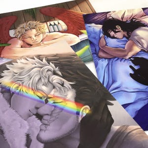 My Hero Assorted Prints, Hawks, Endeavor, Aizawa, Dabi, Endhawks