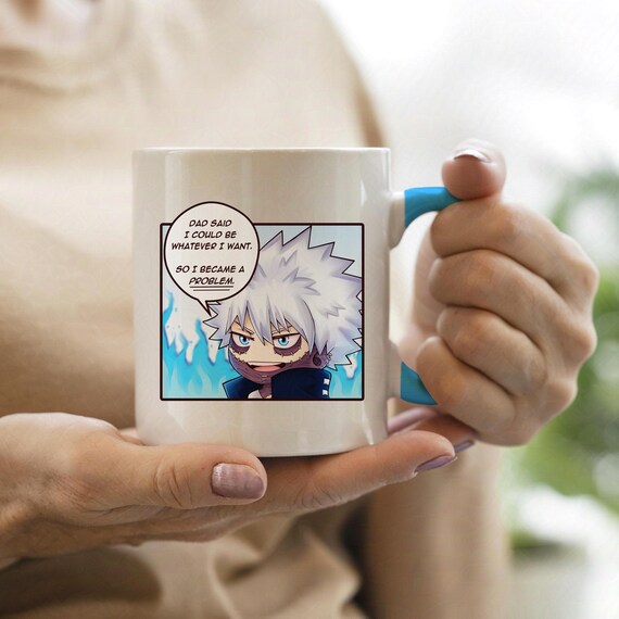 Villain Touya Inspired meme Mug, BNHA, MHA, BPA & Lead Free