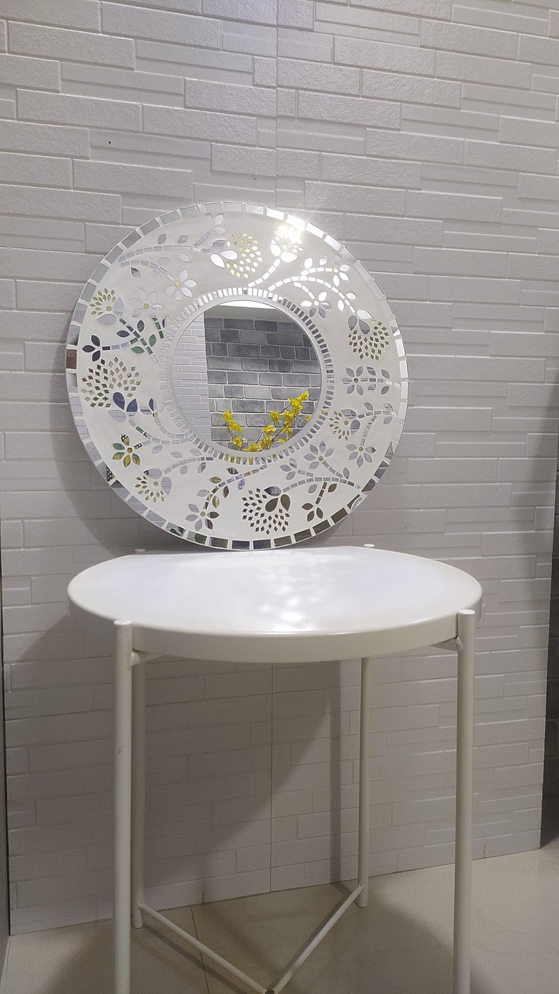 Mosaic Mirror Wall Mosaic Mirror Handmade Wall Decor Item Etsy India