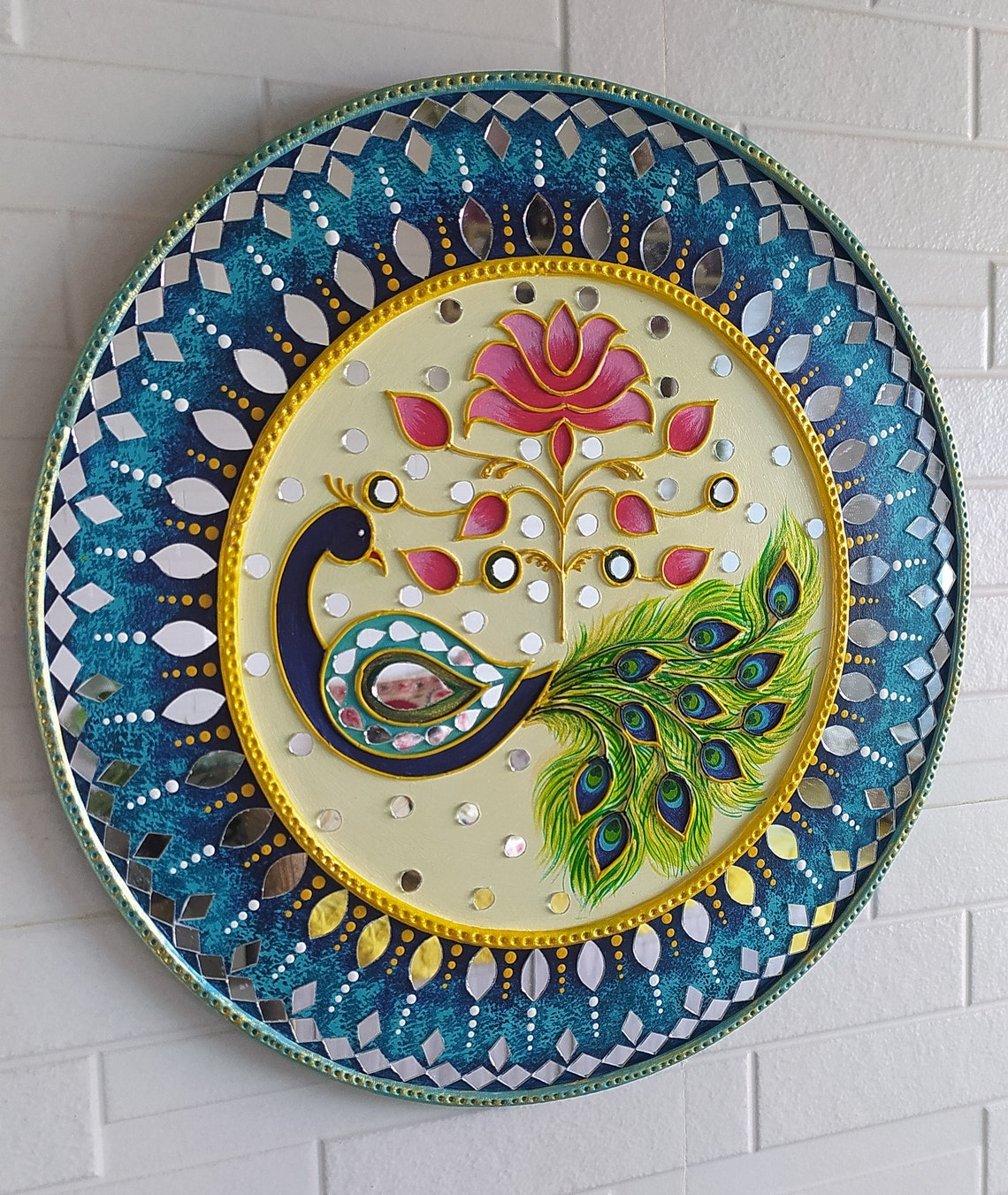 Lippan Art, Wall Decor, Handmade Artwork, Wall Art, Mandala Wall Art