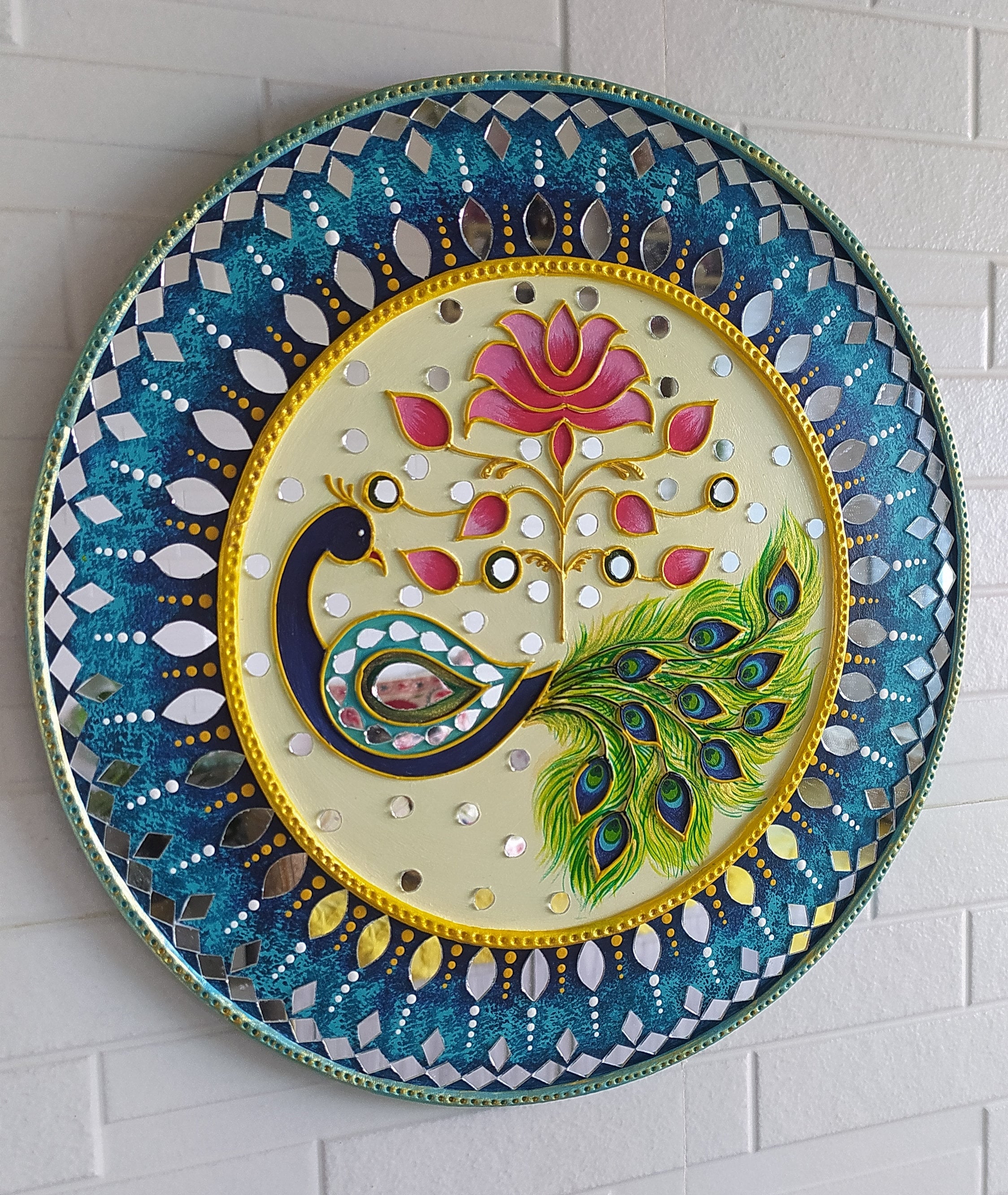 Lippan Art, Wall Decor, Handmade Artwork, Wall Art, Mandala Wall Art