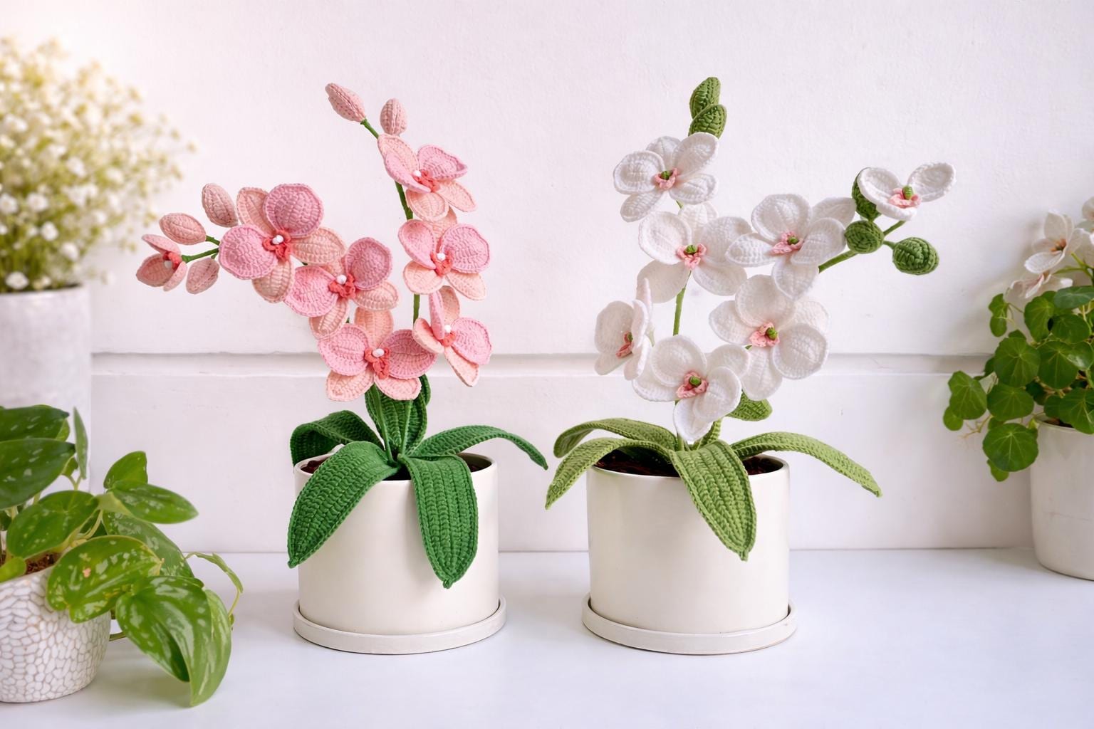 30 Orchid Crochet Patterns to Stitch Elegant Blooms for Home Decor and Gifts 14 Beginner-Friendly Orchid Flower Basket Decor