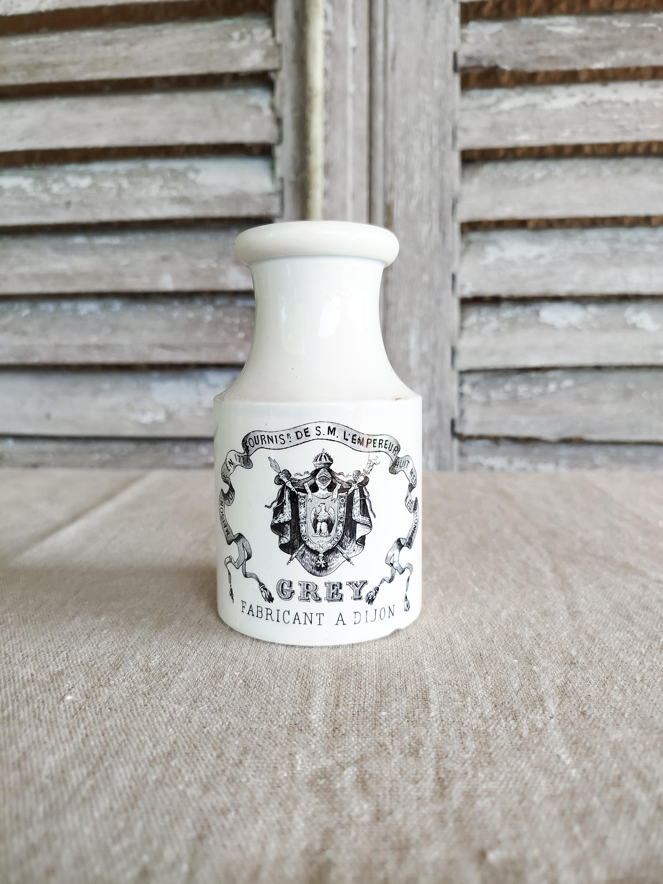 Dijon mustard pot - Etsy 日本