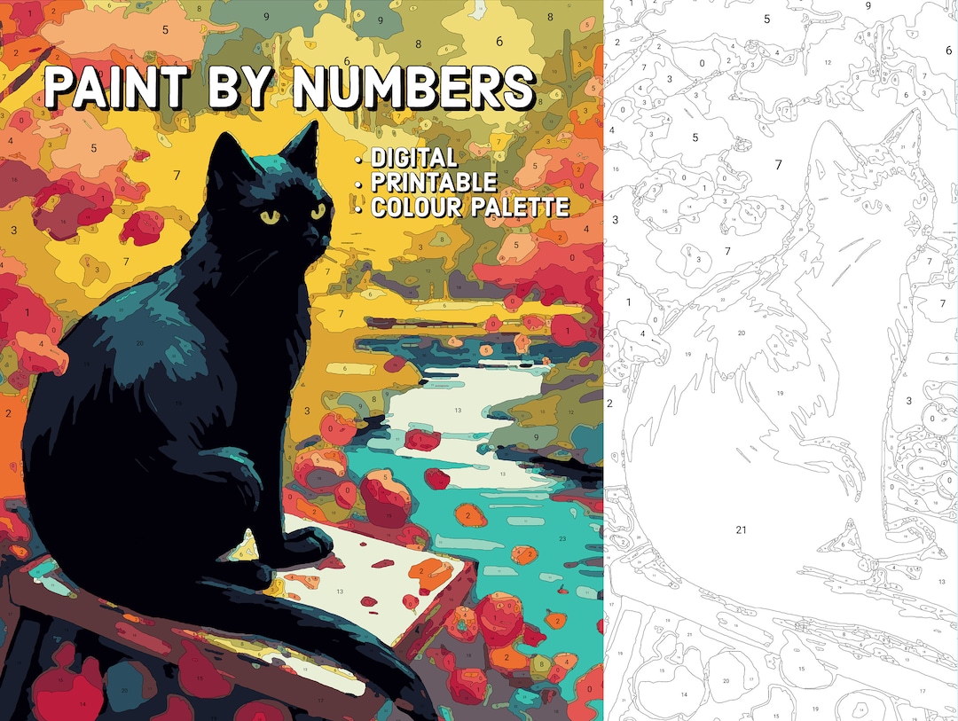 Paint by Numbers for Adults DIGITAL DOWNLOAD Procreate Painting Kit ...