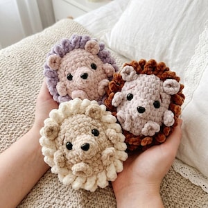 Haakpatroon egel pdf, amigurumi-egel pluche, schattig bosdier speelgoed, eenvoudig haken voor beginners, cadeau-idee