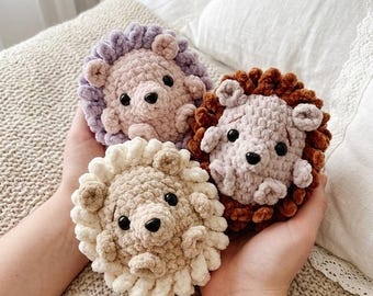 Hedgehog Crochet Pattern PDF, Amigurumi Hedgehog Plush, Cute Forest Animal Toy, Easy Beginner Crochet, Gift Idea