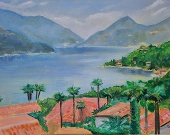 Seascape original oil painting impressionist painting unique