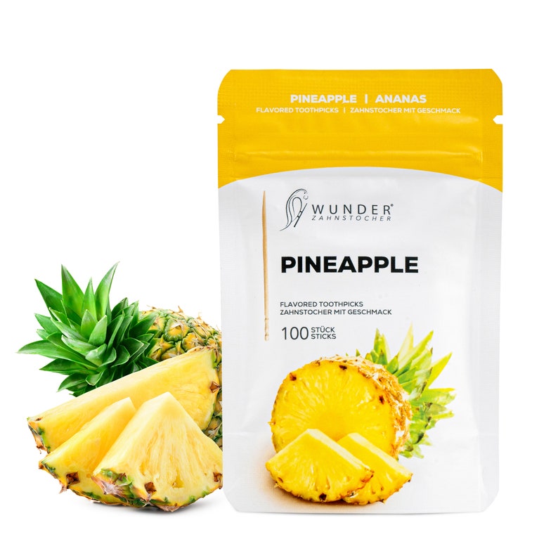 Wunder Zahnstocher mit Geschmack Refill Pack Ananas Bild 1