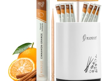 Miracle toothpicks - 1x toothpick dispenser + 100x cinnamon/orange EV