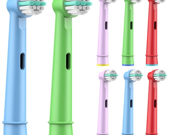 Têtes de brosse compatibles avec les brosses à dents Oral B (pack de 8) - embouts de brosse à dents pour les modèles Oral B
