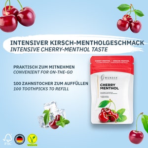 Miracle Toothpicks with Flavor Refill Pack Cherry/Menthol image 3
