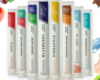 Miracle Toothpicks Trial Single Pack - Toothpicks with flavor - Fresh breath - Oral hygiene - 80 pieces