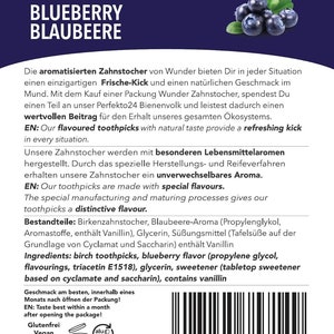 Wunder Zahnstocher mit Geschmack Refill Pack Blaubeere Bild 8