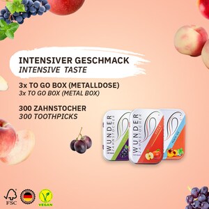 Wunder Zahnstocher mit Geschmack Juicy Pack afbeelding 3