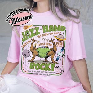Chemise couleurs confort Amaze, T-shirt Jazz Hands, Merch de livre Je vous salue Marie, Cadeau lecteur de science-fiction, T-shirt de fan Rocky Grace