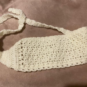 Crochet Tie-Back Headband | Lacy Tie Back Bandana