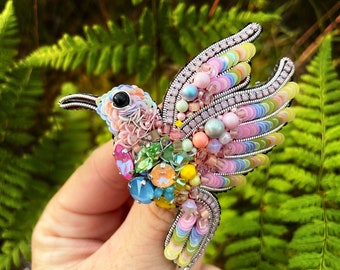 Hair Barrette, Bird Hair Barrette, Hair clip, Hair Accessory, Bird hair clip, Hummingbird, Hair jewelry, Bird jewelry, bird gift