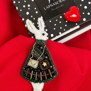 bonbon　HARPO  Rabbit Brooch  ロンハーマン Vintage Signed BEST Bunny Rabbit Brooch Pin Pendant Silver