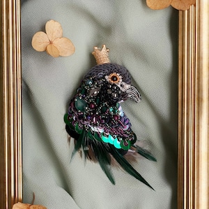 Pigeon, Bird brooch, Meme gift, Funny bird, Funny animals, Pin brooch, Funny pin, Funny gift, Funny gift idea, Feather jewelry, Bird pin