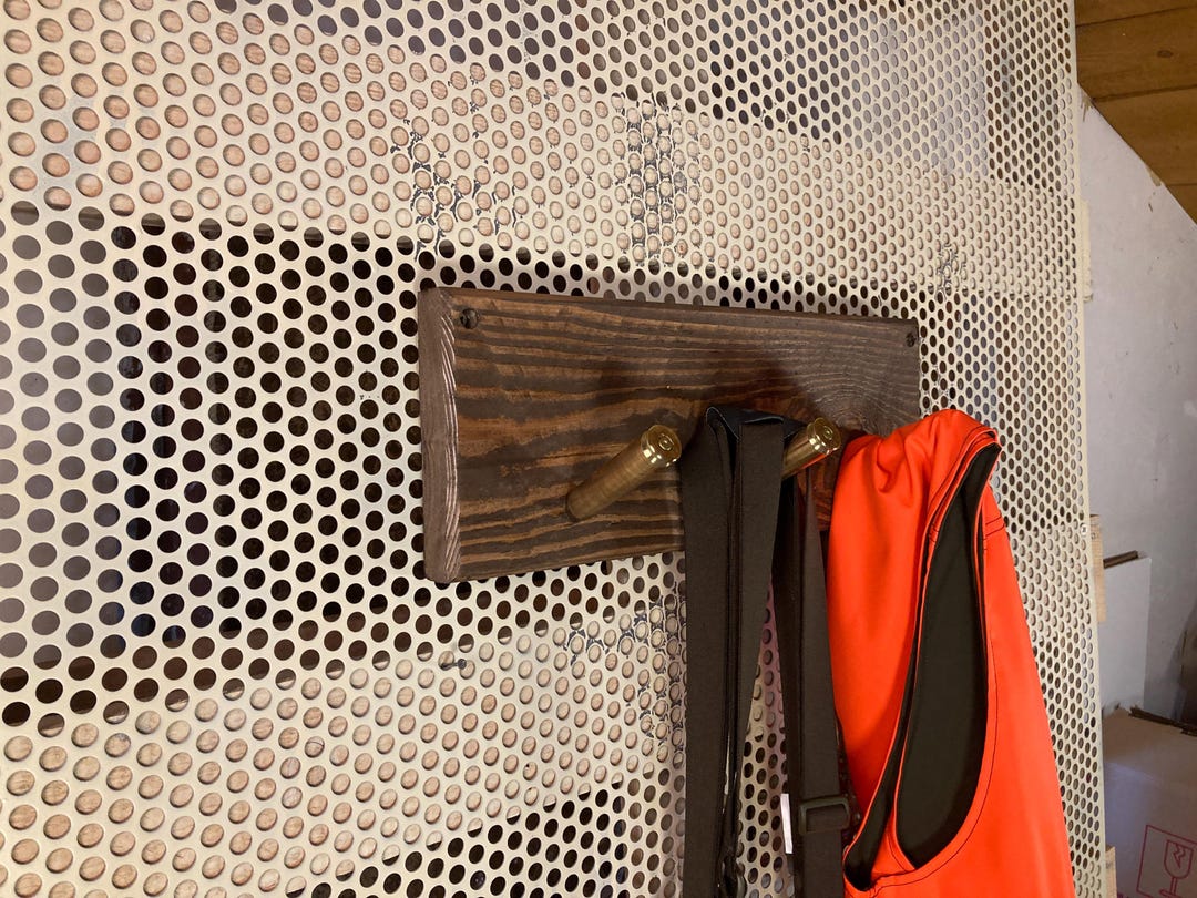 Bullet Chest Rack Military Gift Hunting Coat Rack 15.7 Inch 3 Hooks 50 BMG Bullet Casings ...