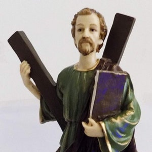 Statue of Saint Andrew, Santo Andre, Saint Andrew Religious Figurine, Religious Gift, Catholic Art, Sacred Art