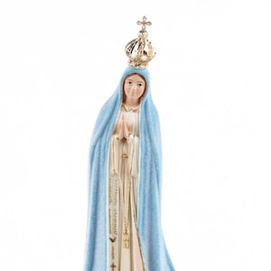 Estatua de Nuestra Señora de Fátima Meteo, Estatua de la Virgen María, Figurilla Religiosa de Nuestra Señora Cambio de Color, Arte Sacro