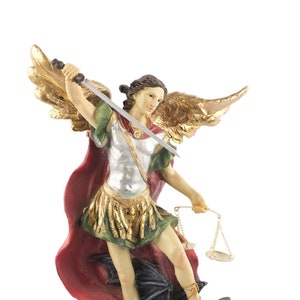 Statue angel saint michael archangel, saint michael, saint michael archangel Religious Figurine, Michael Angel, Religious Gift, Sacred Art
